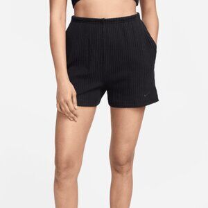 Women's Nike Sportswear Chill Ribbed Knit Slim High Waisted 3" Shorts Size XS